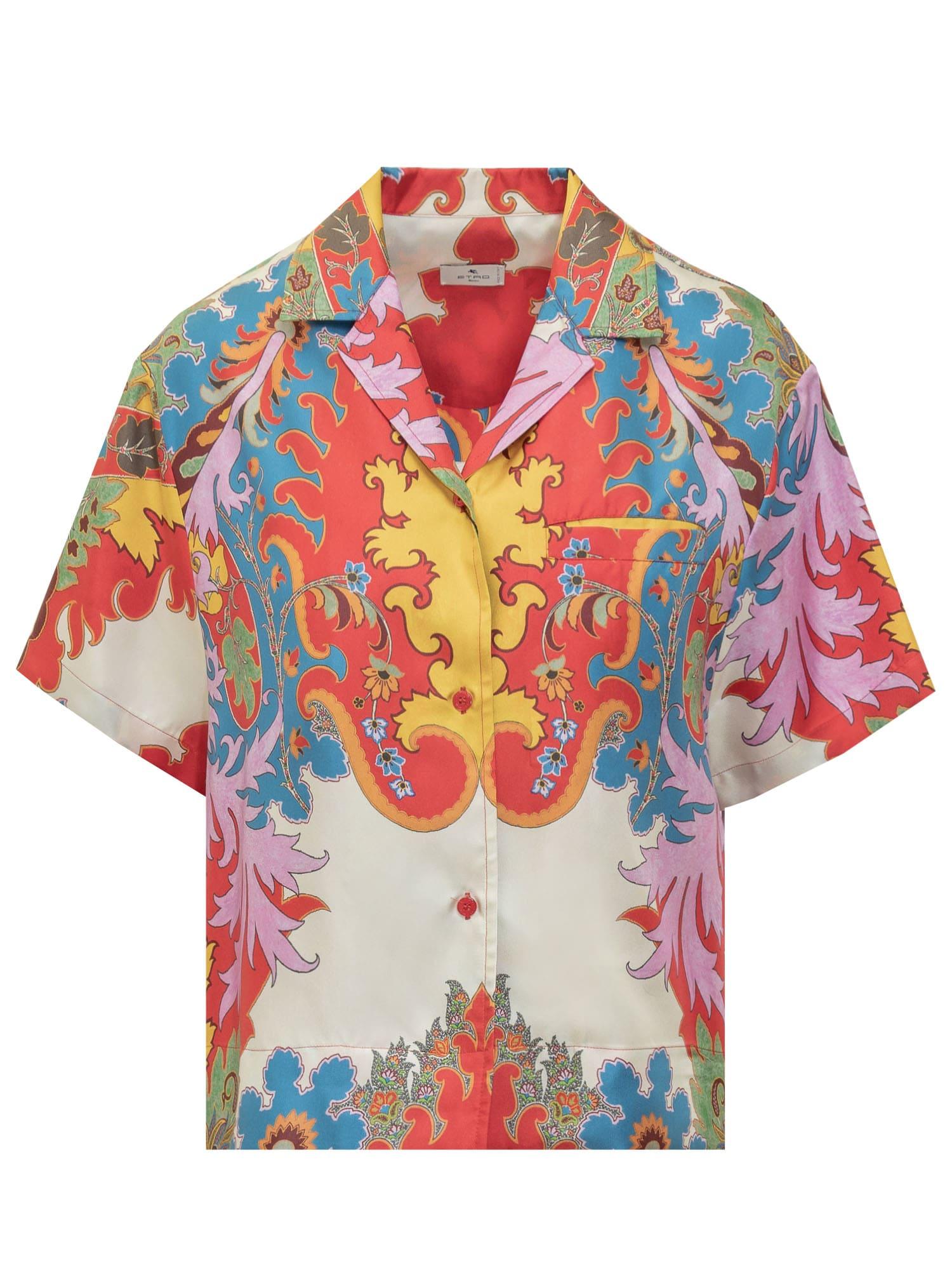etro silk shirt