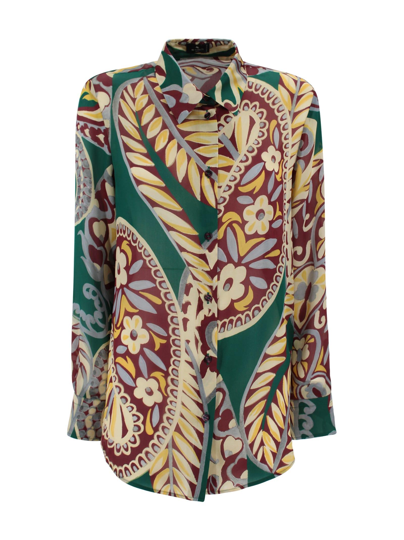etro silk shirt