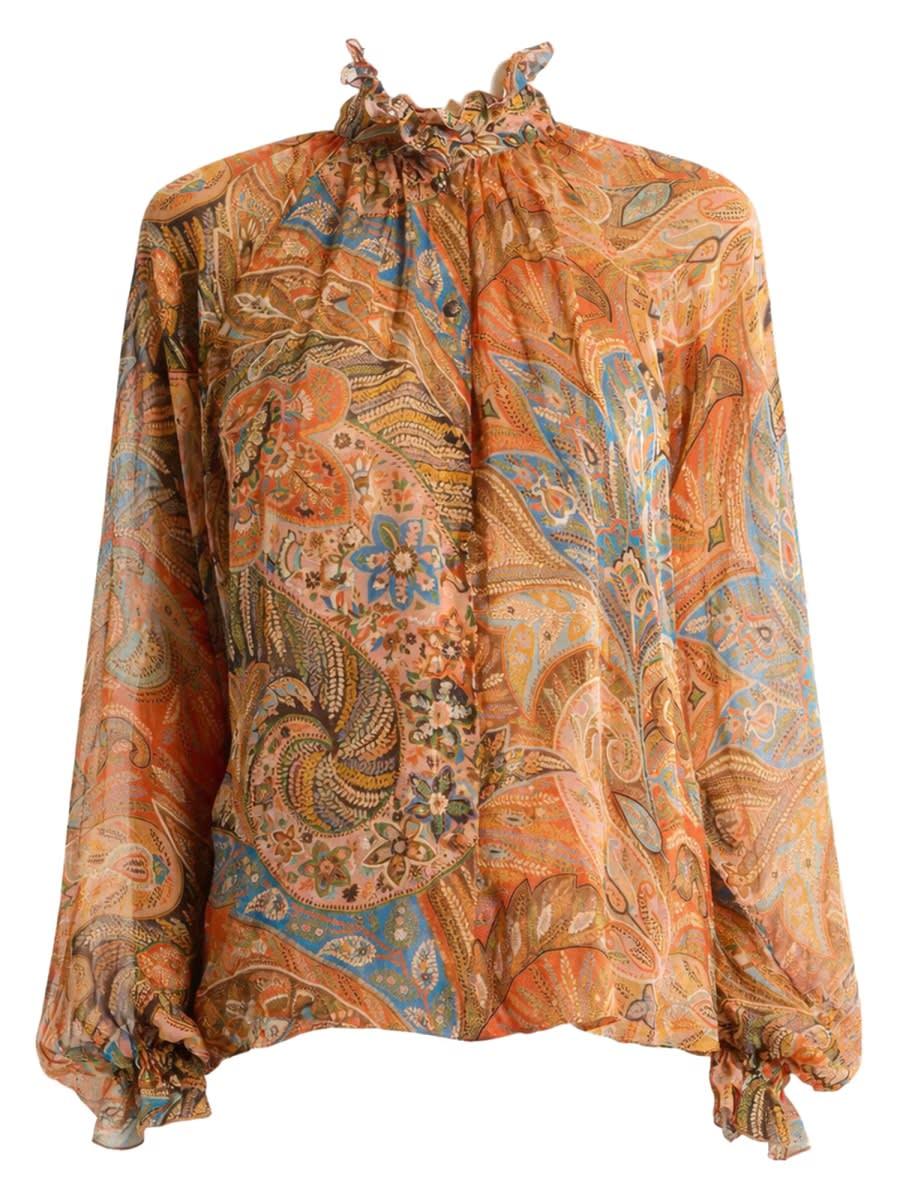 etro silk shirt