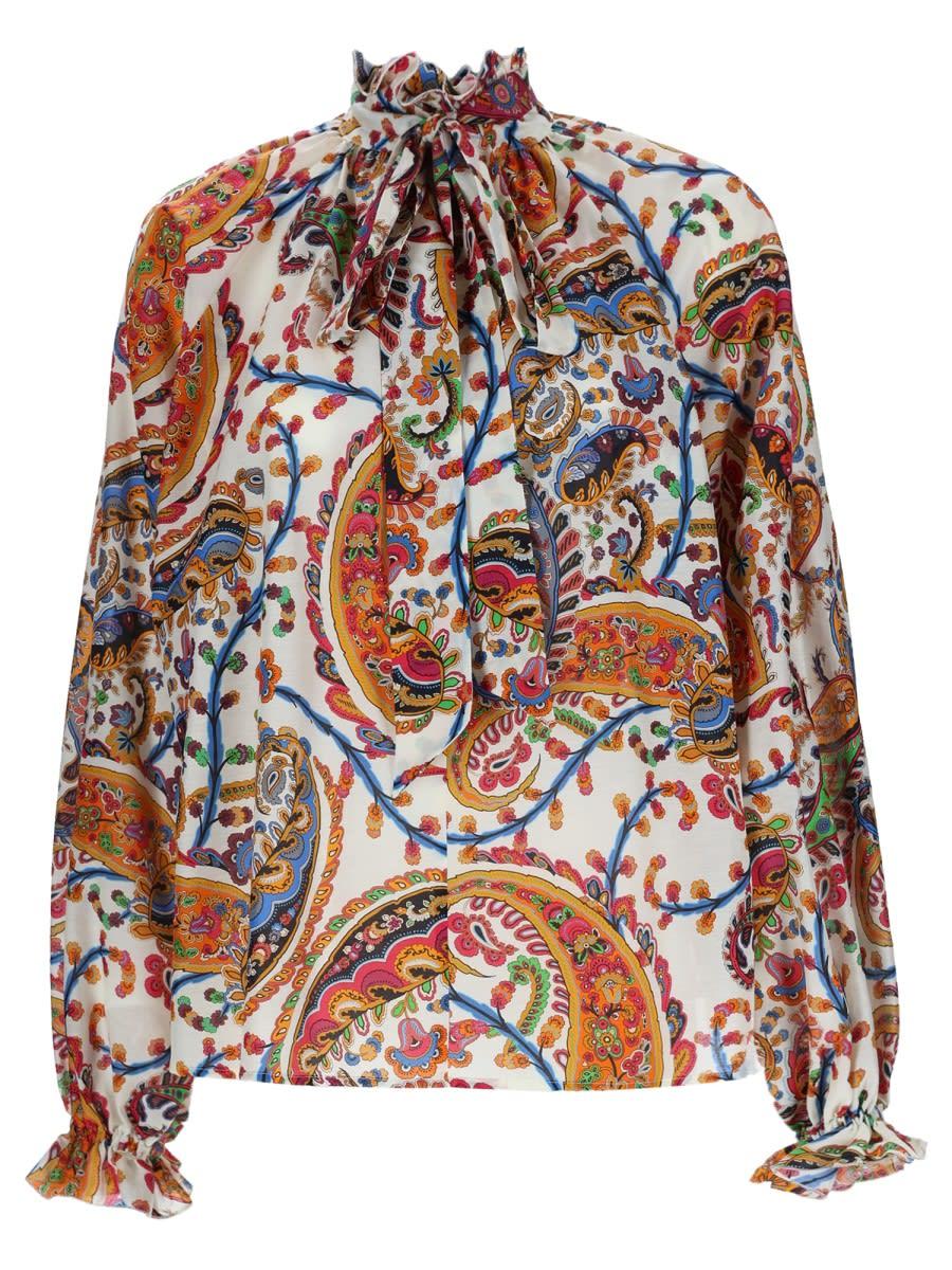 etro silk shirt