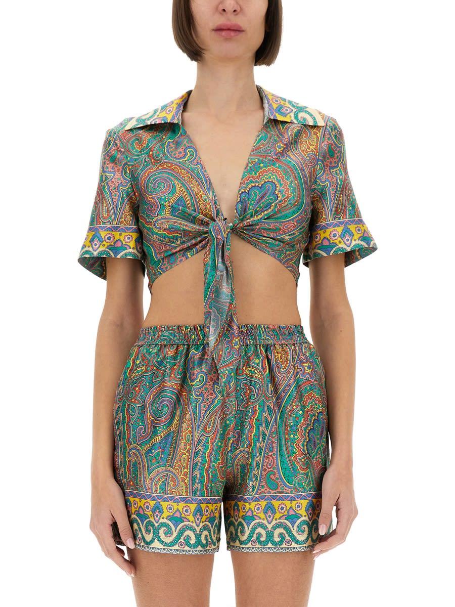 etro silk top