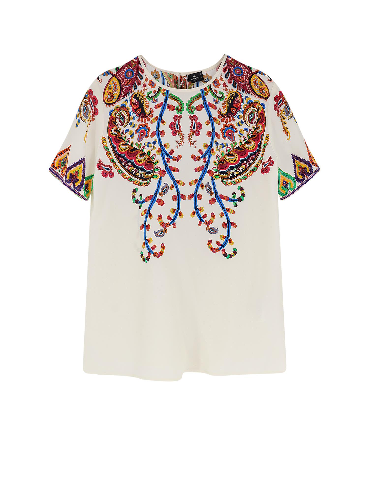 etro silk top