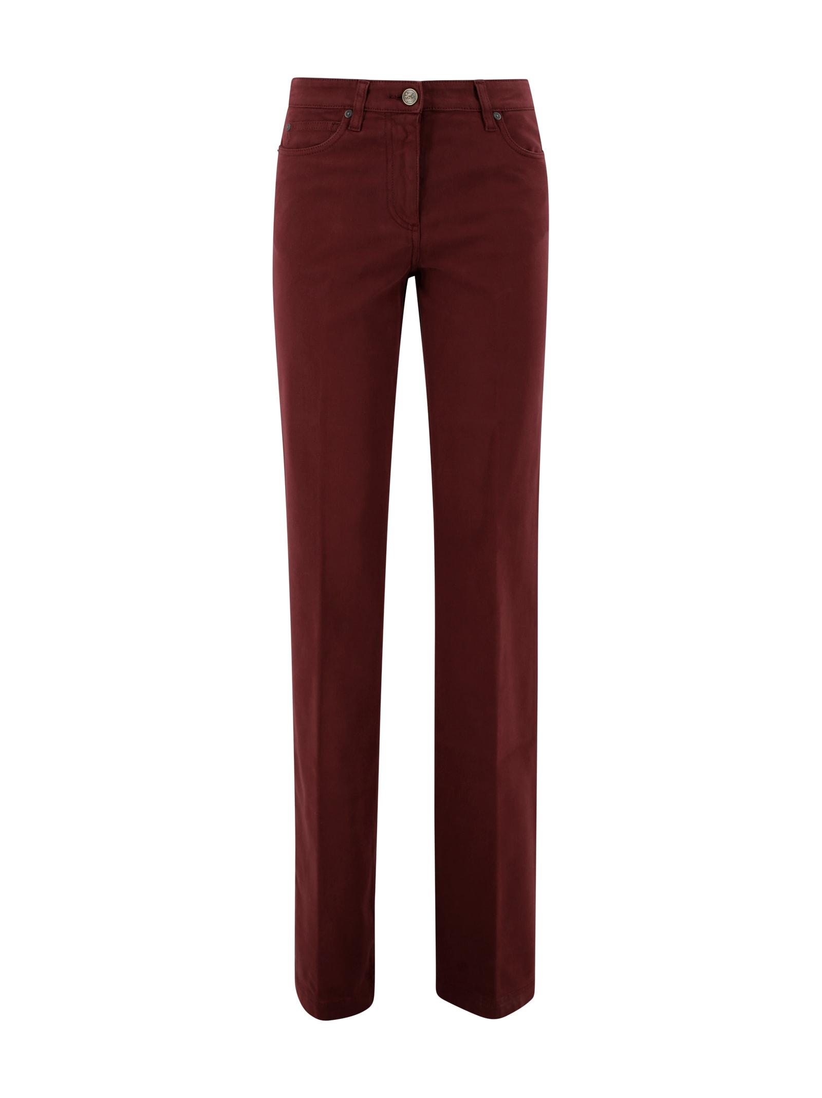 etro straight leg trousers