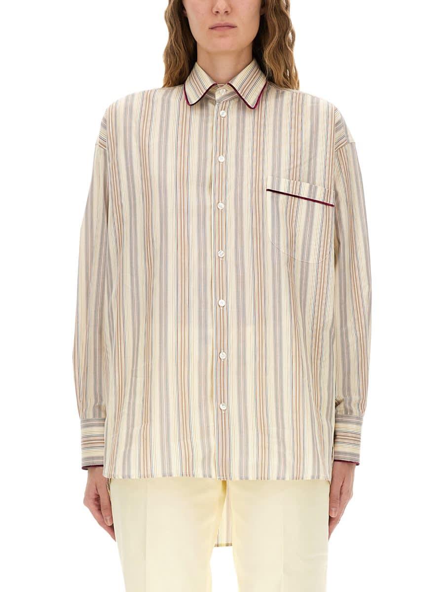 etro striped cotton shirt