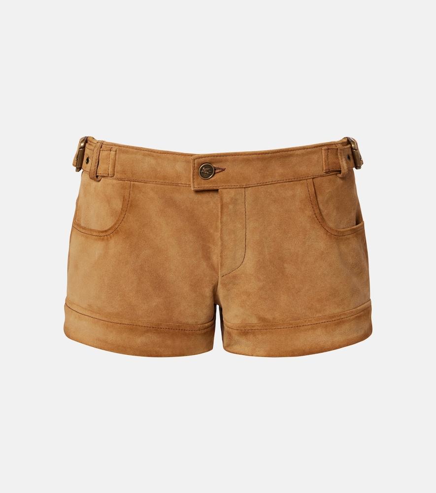 etro suede shorts