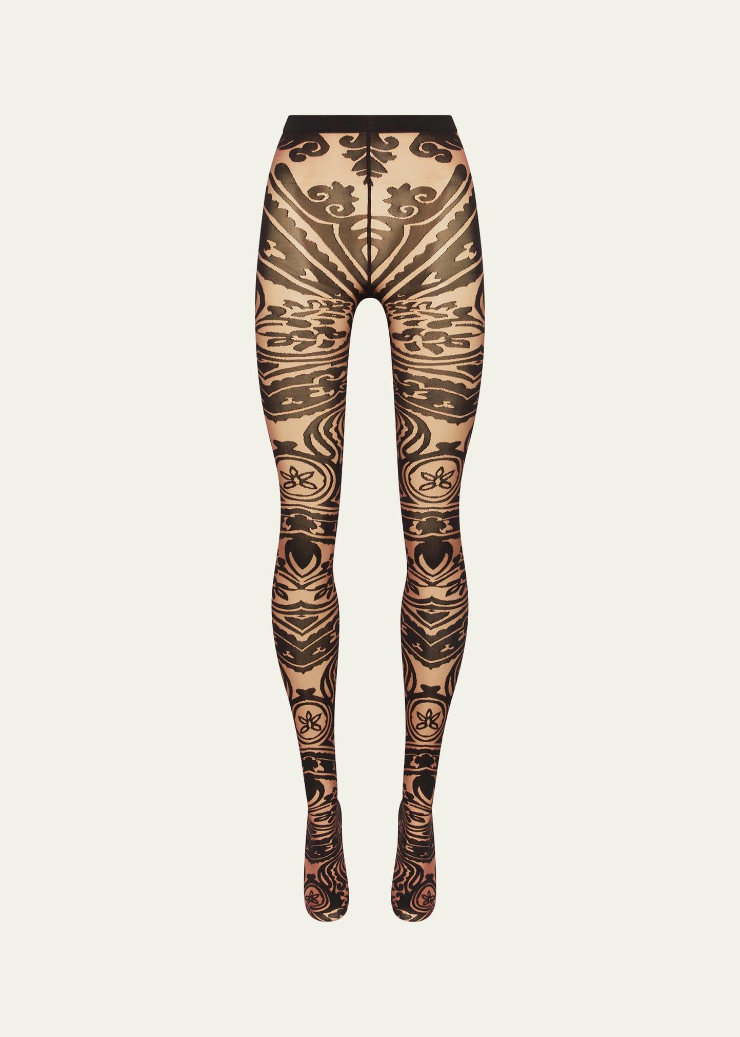 etro tattoo-effect tights