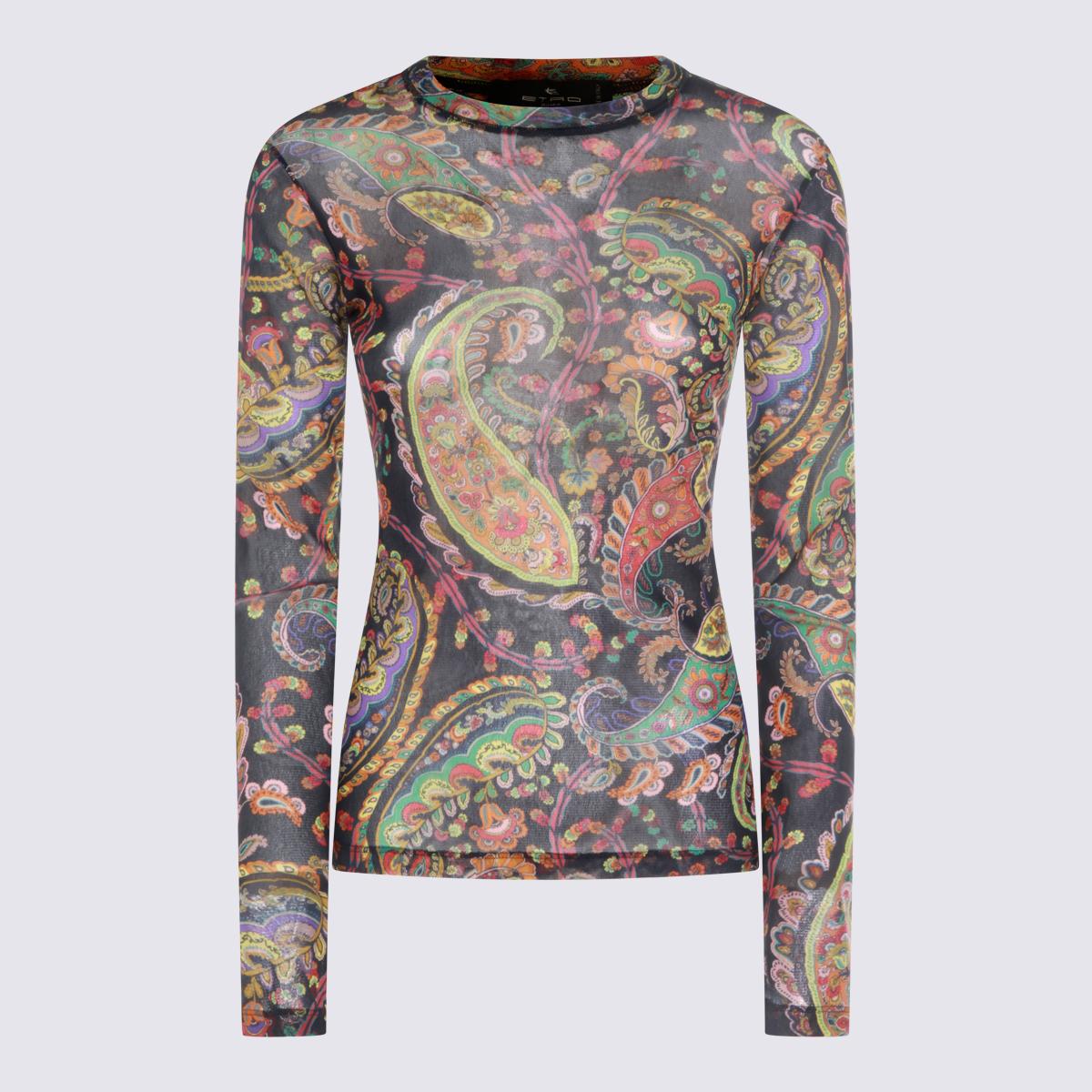 etro top navy/multi _pa - women