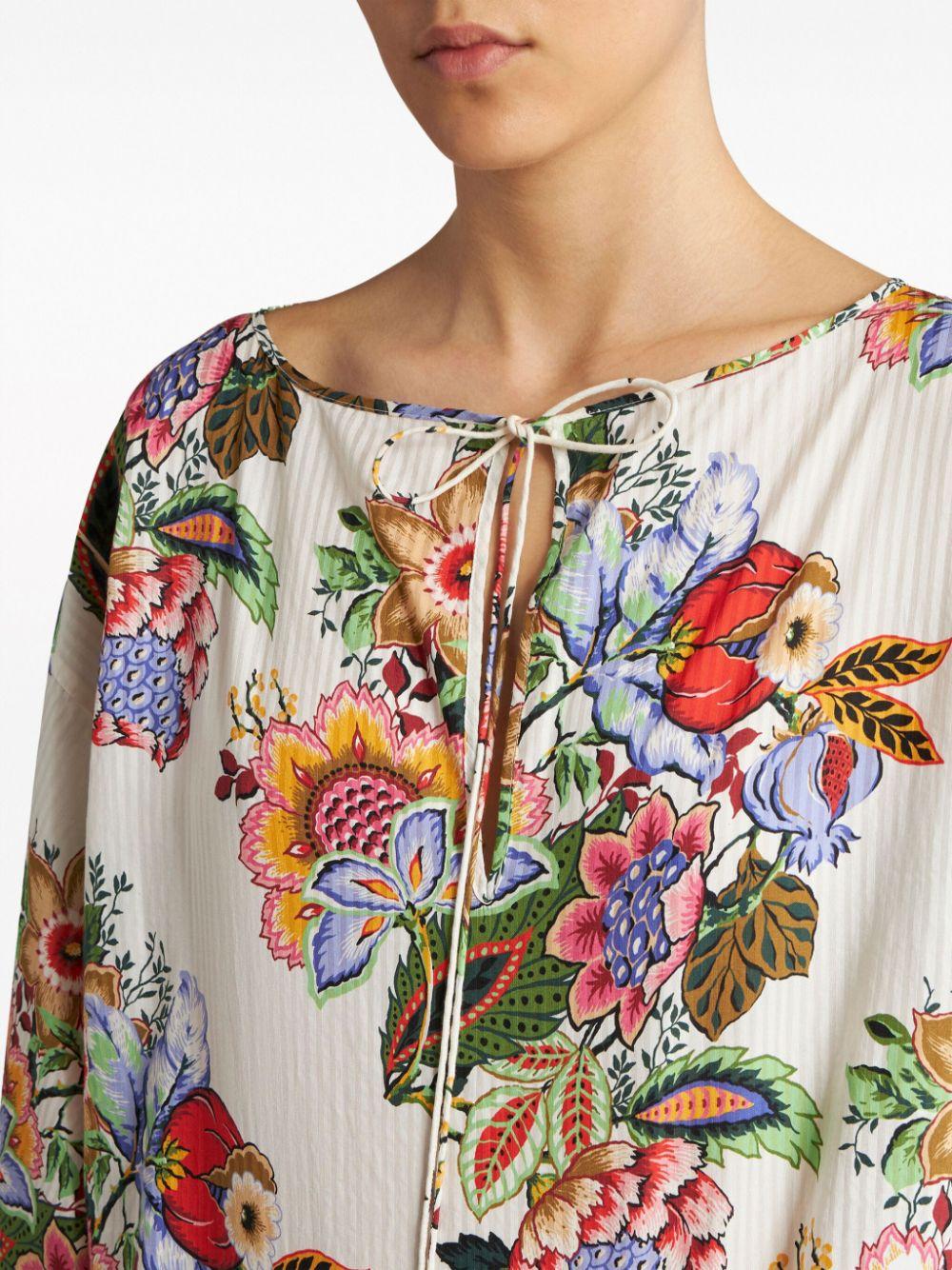etro top white cotton - women