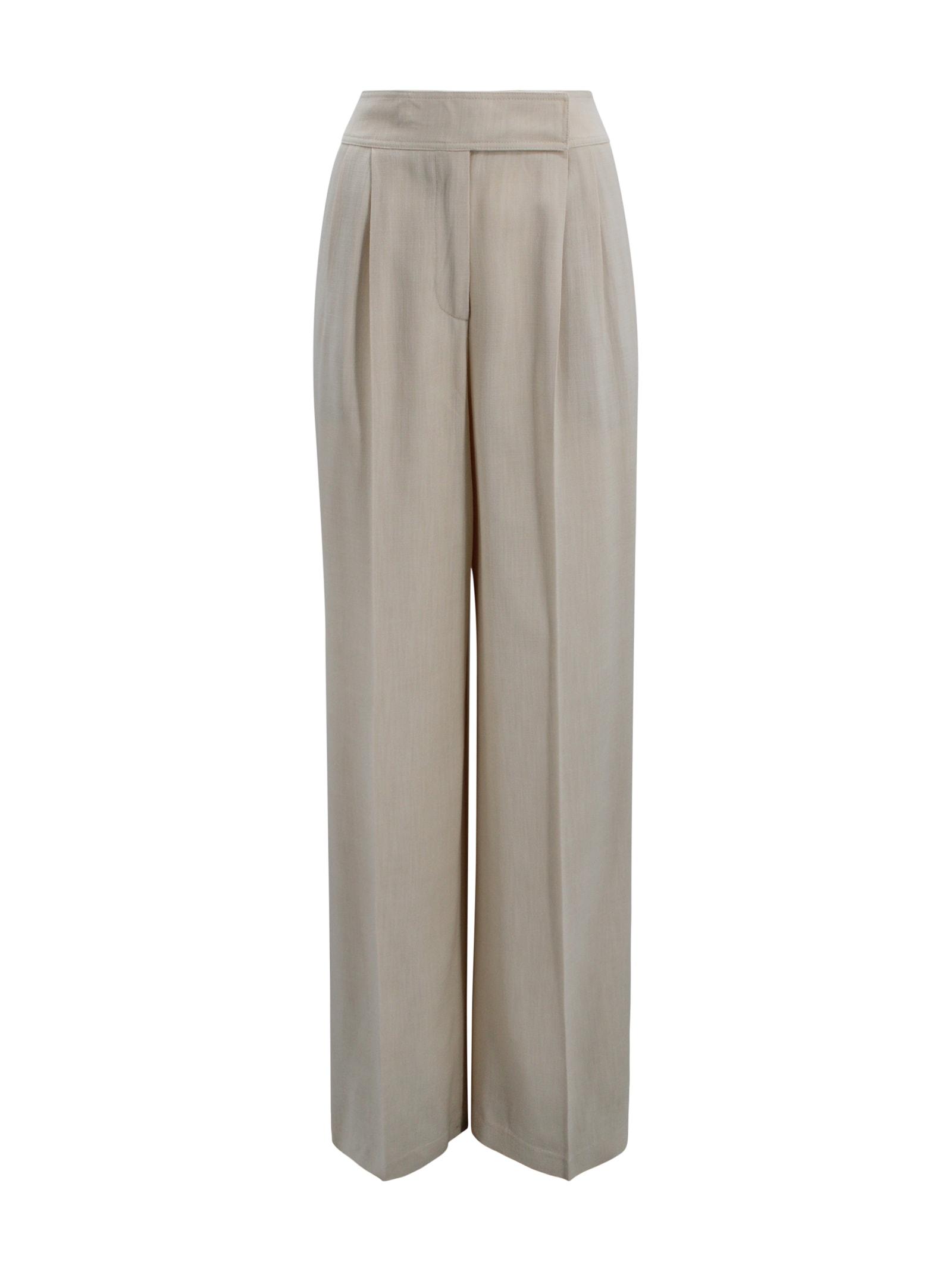 etro wide leg flamed viscose trousers
