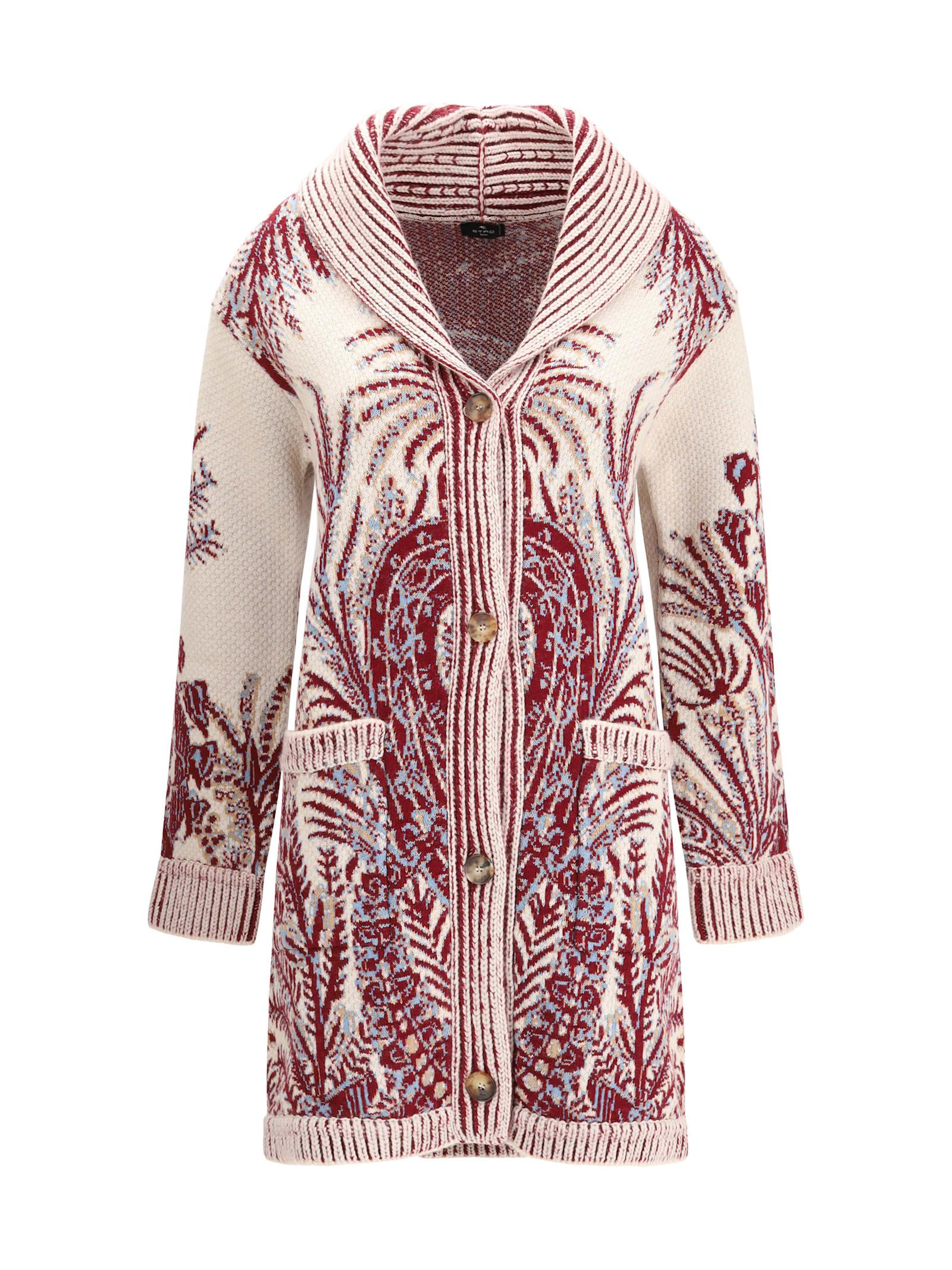 etro wool and cotton maxi cardigan