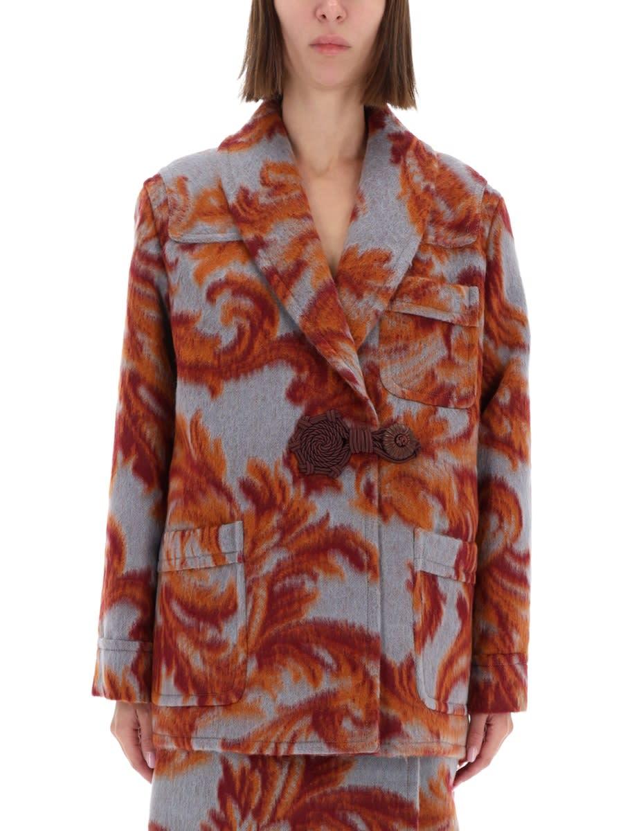 etro wool blend coat