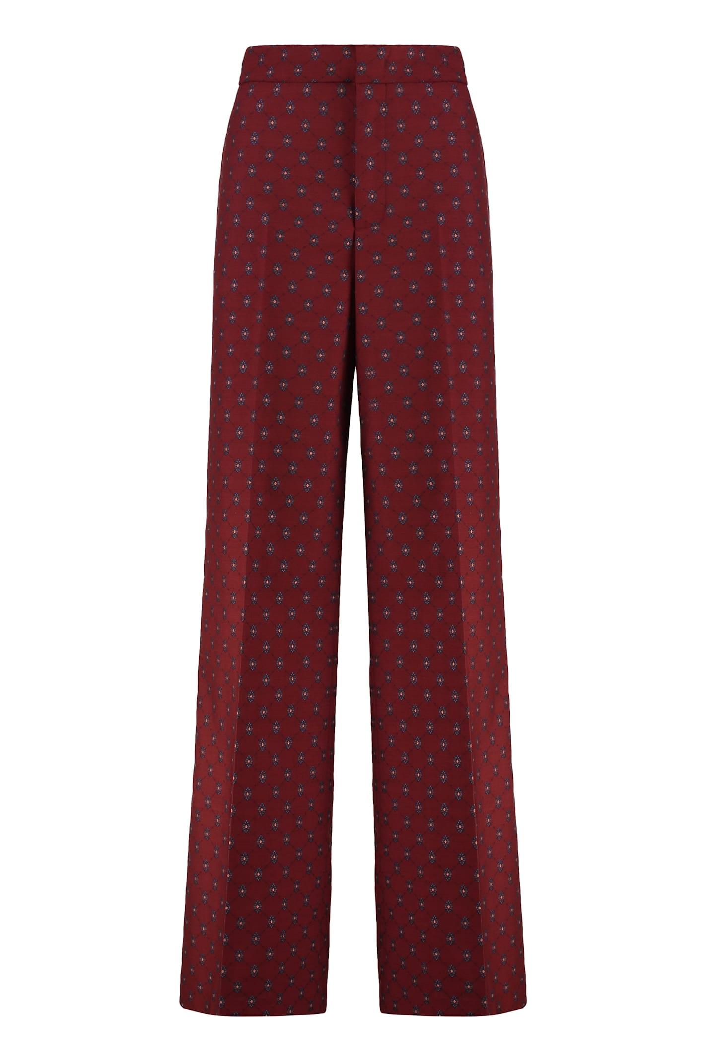 etro wool blend trousers