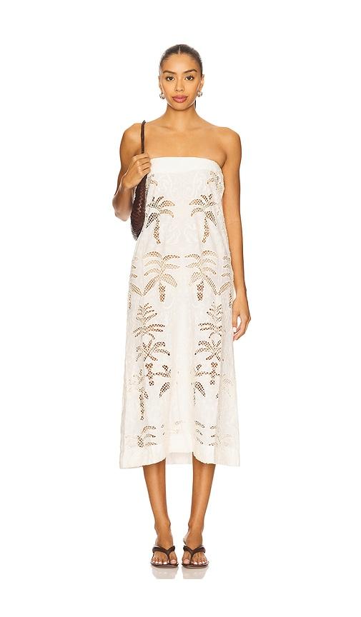 eugenia fernandez ceniza dress in white.