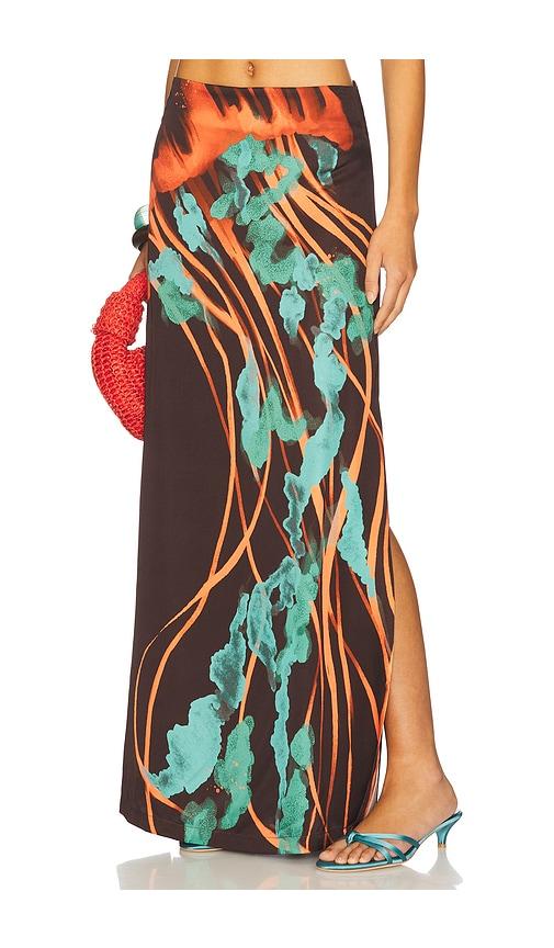 eugenia fernandez kibutai skirt in brown.