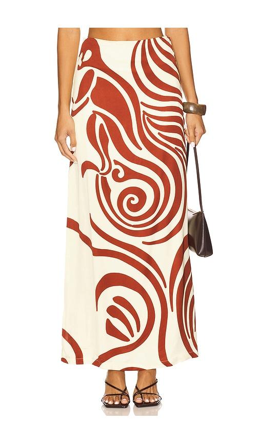 eugenia fernandez luma skirt in ivory.