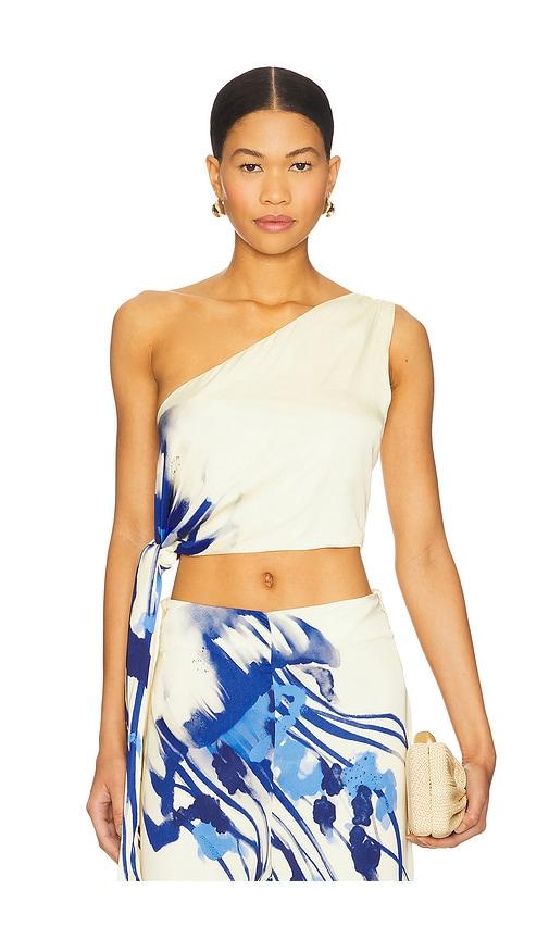 eugenia fernandez sabaji crop top in ivory.