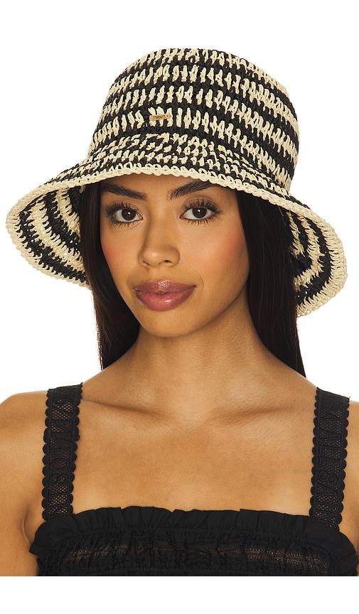 eugenia kim jonah bucket hat in black,cream.