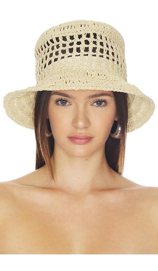 eugenia kim jonah bucket hat in cream.