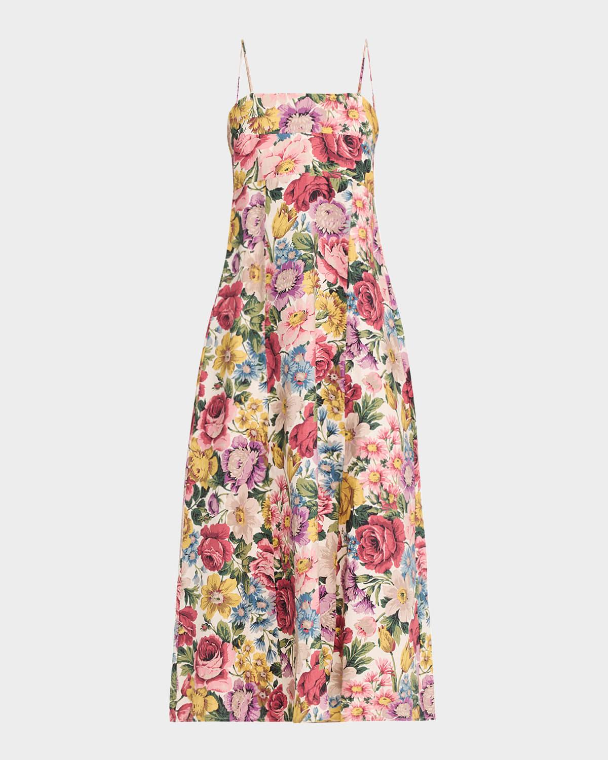 eugenie floral midi dress