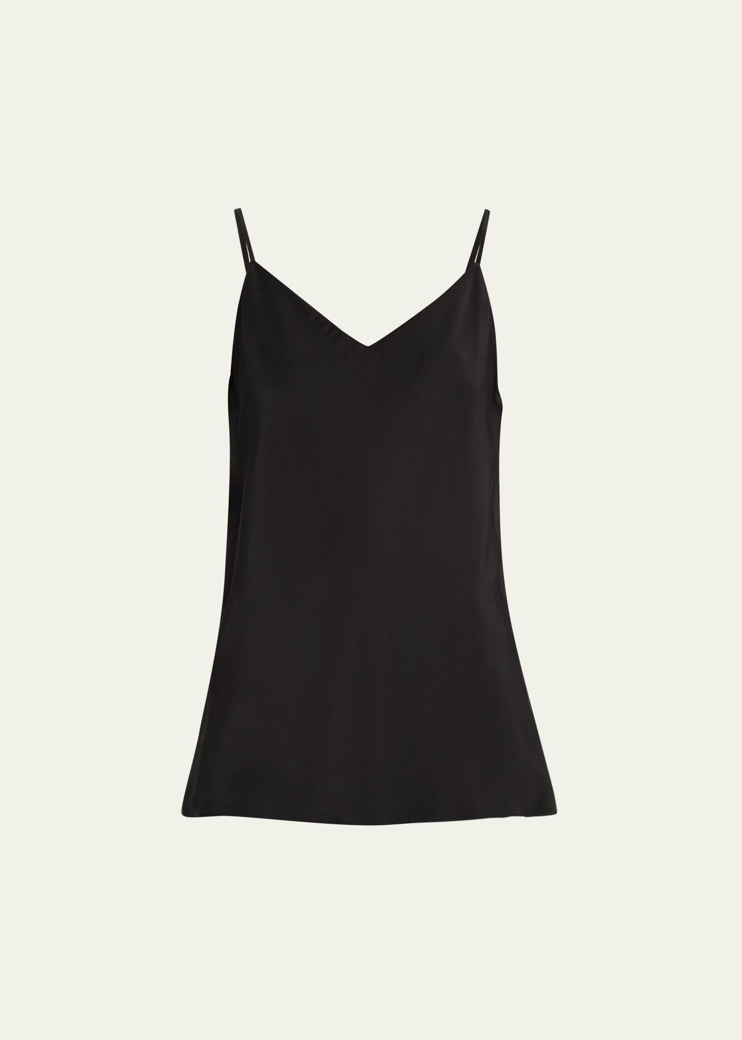 eva luxe charmeuse bias tank