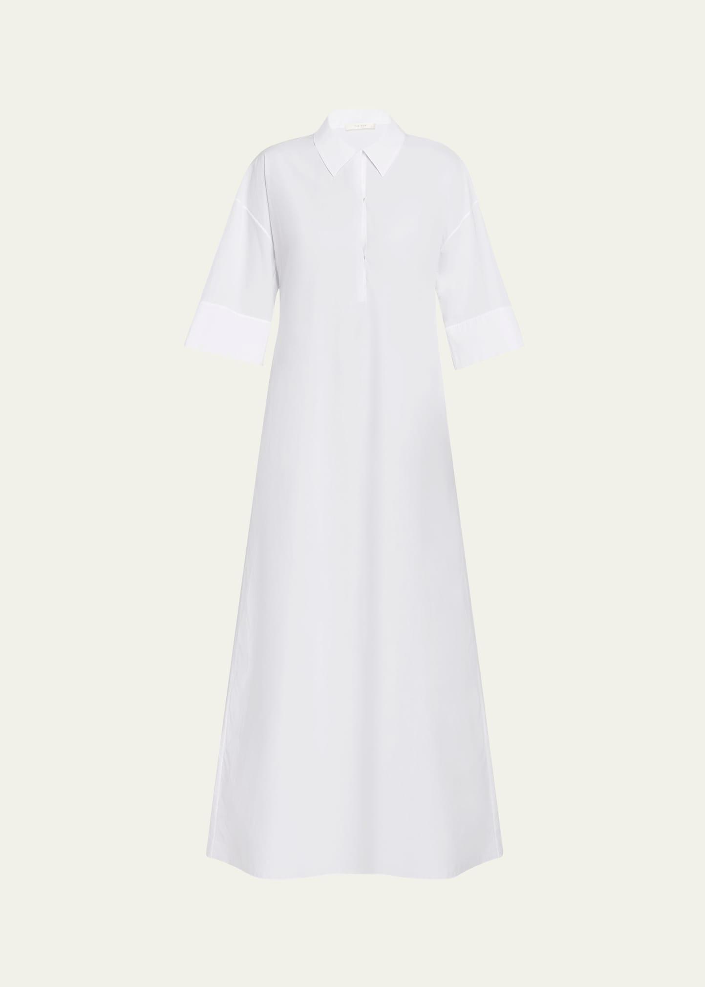 eveline three-quarter sleeve maxi dress