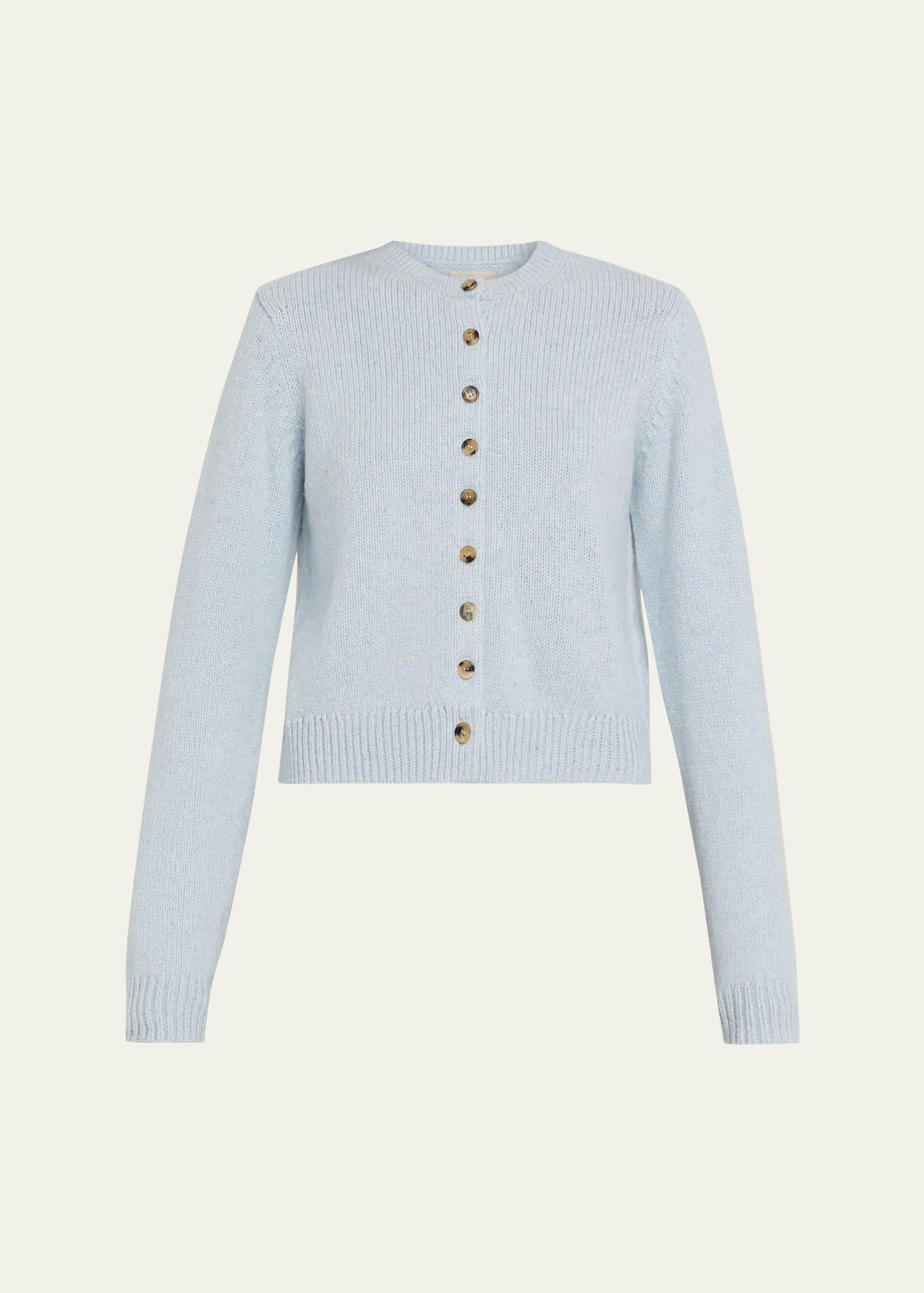 everheart cashmere crewneck cardigan