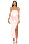 everlasting satin midi dress
