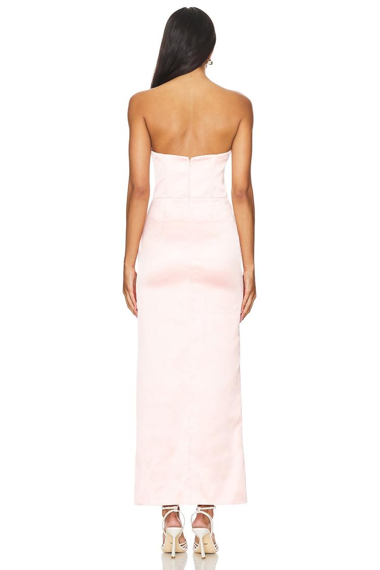 everlasting satin midi dress