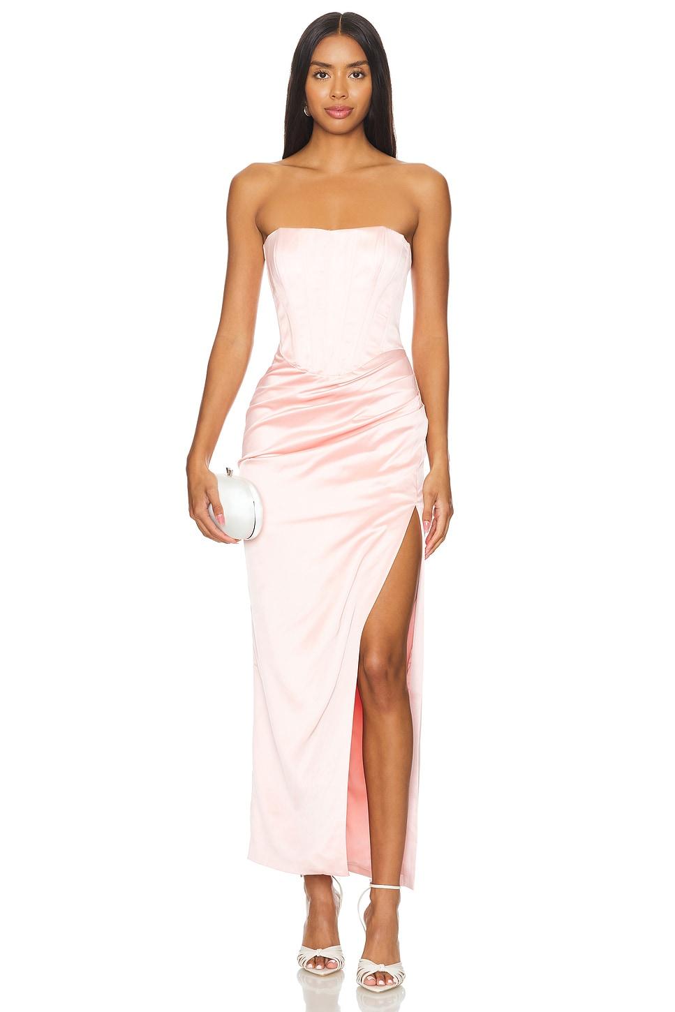 everlasting satin midi dress