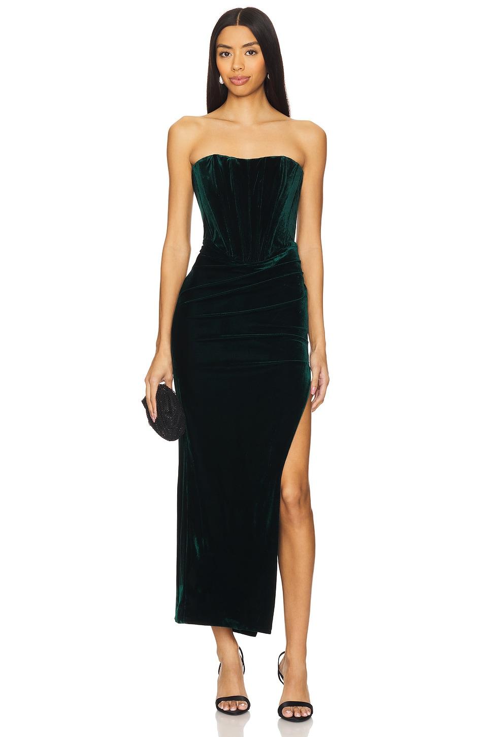 everlasting velour midi dress