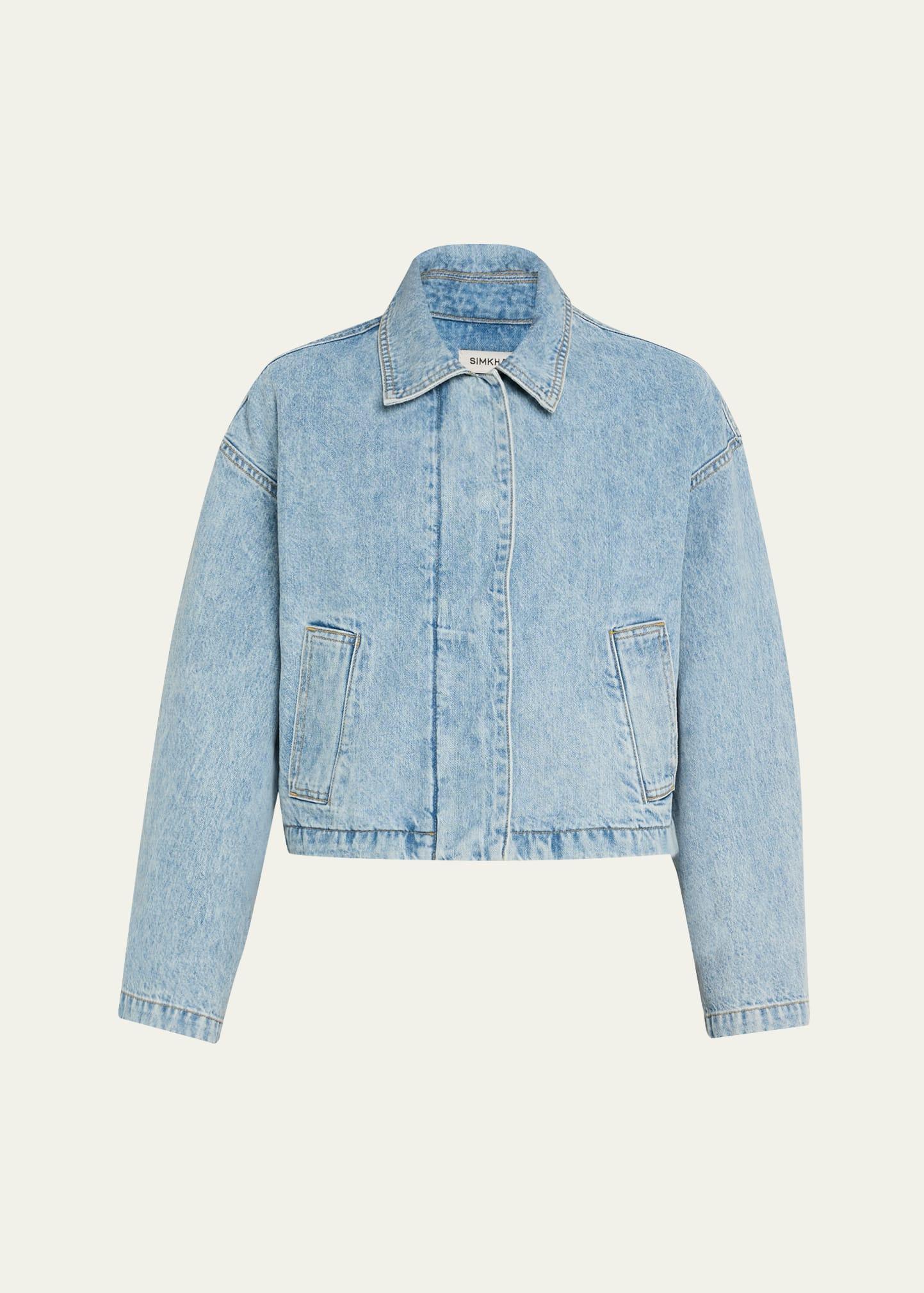 everli cropped denim jacket