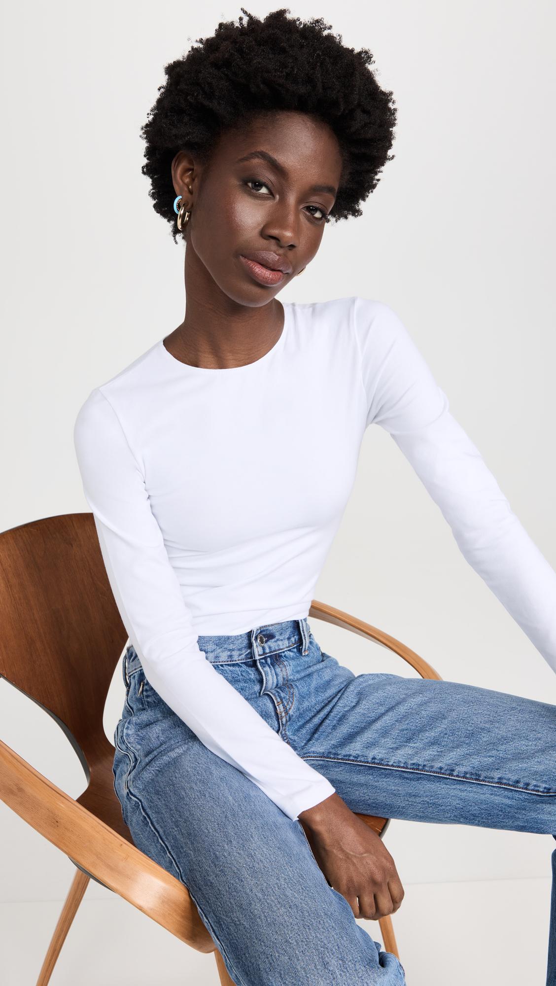 everyday classic long sleeve thong bodysuit