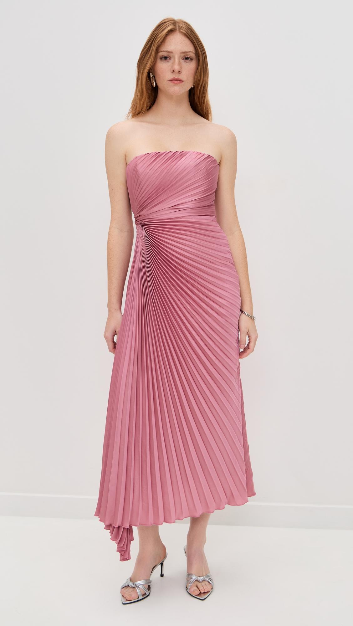 everyn pleated gown
