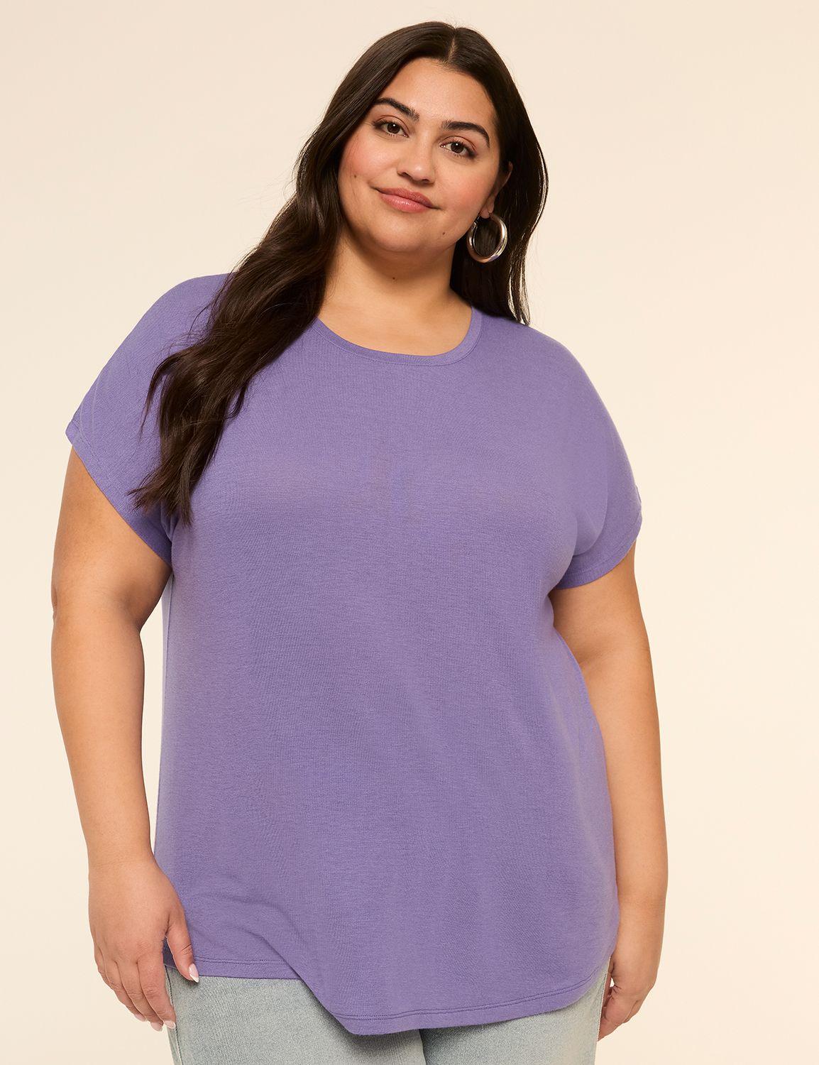 everywear brushed crew-neck tee