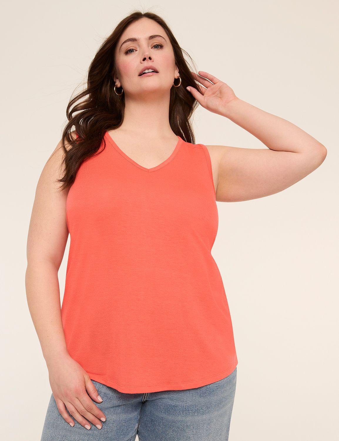 everywear brushed v-neck tank