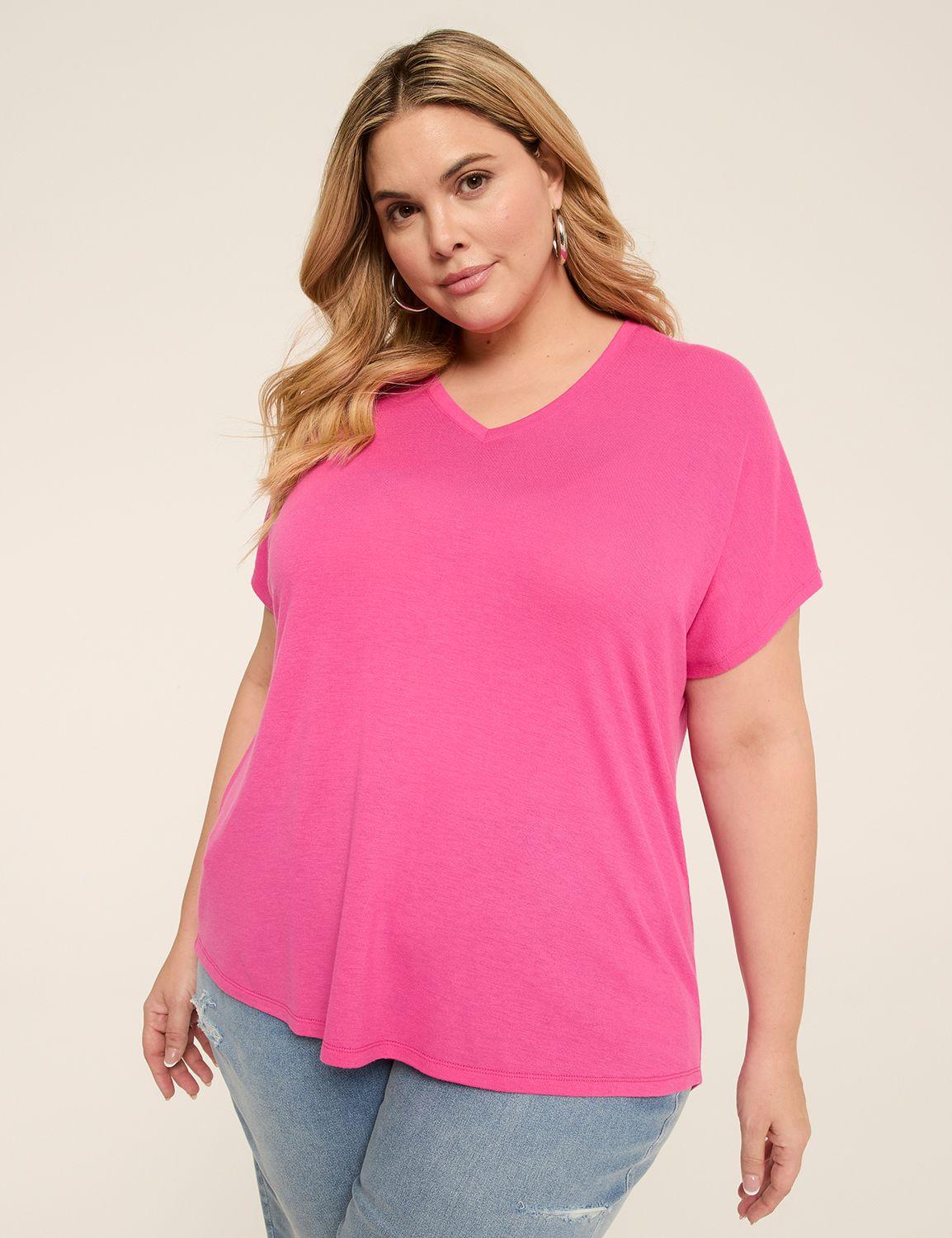 everywear brushed v-neck tee