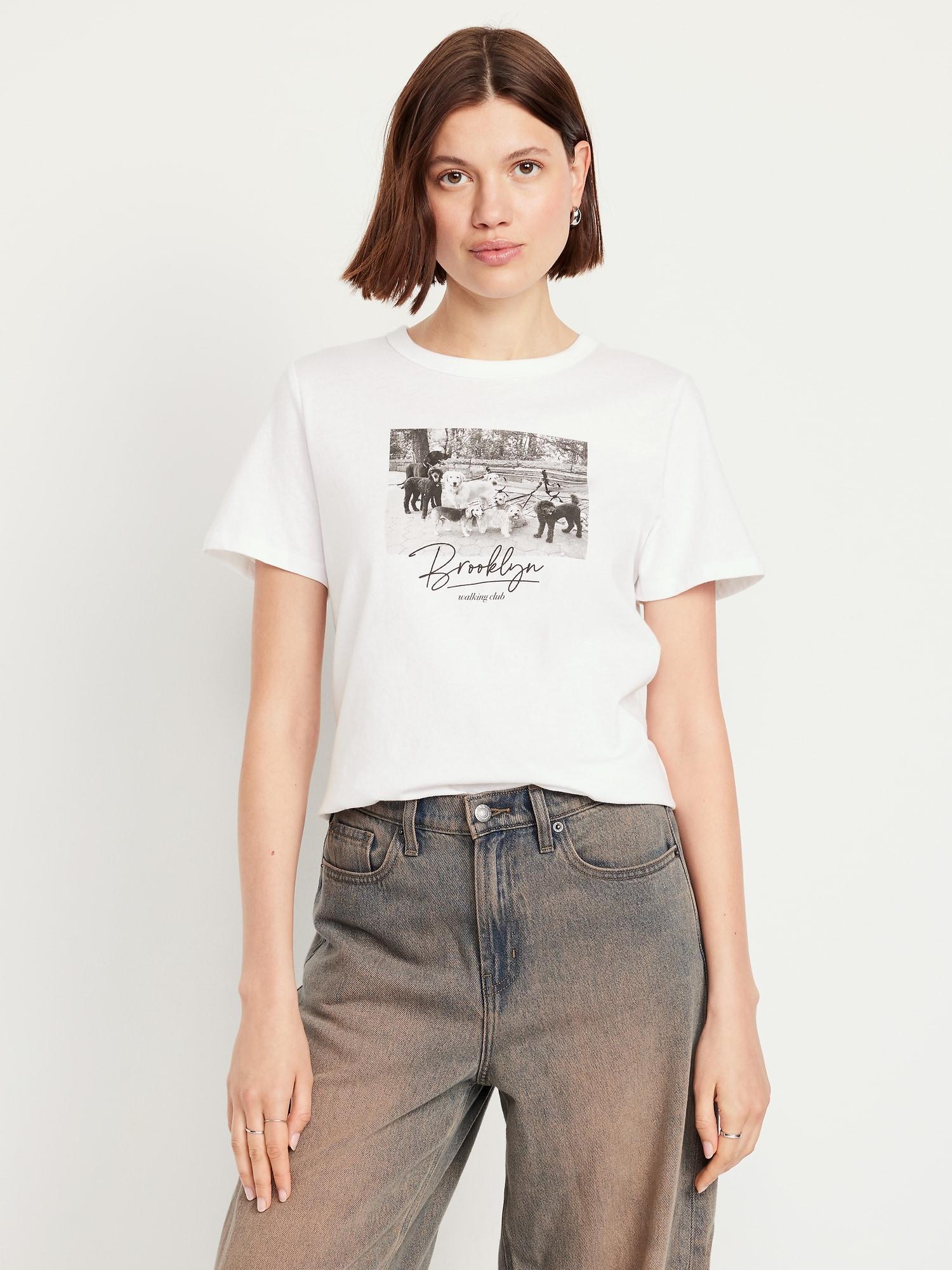 everywear crew-neck graphic t-shirt