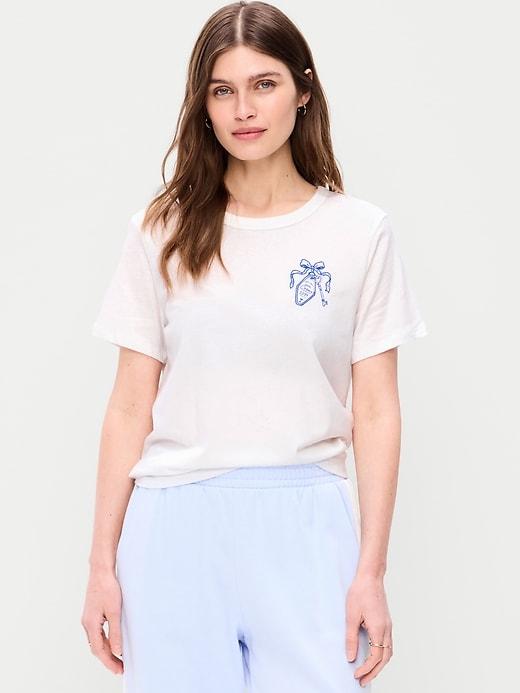 everywear crew-neck graphic t-shirt