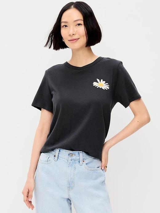 everywear crew-neck graphic t-shirt