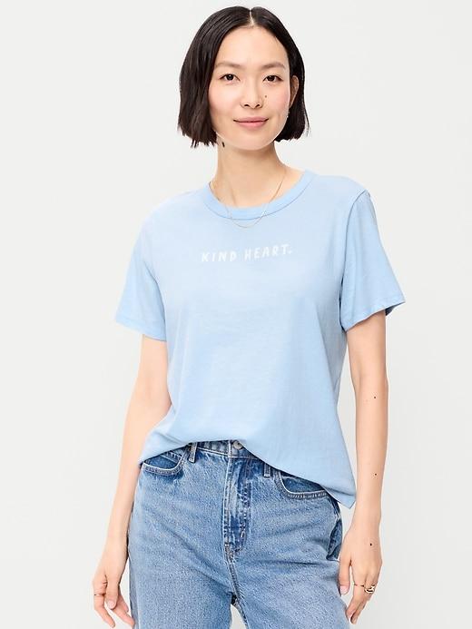 everywear crew-neck graphic t-shirt