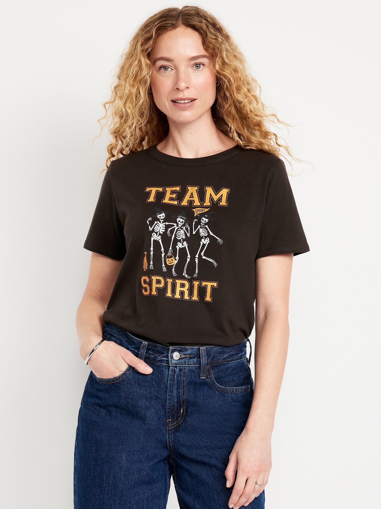 everywear graphic crew-neck tee for women