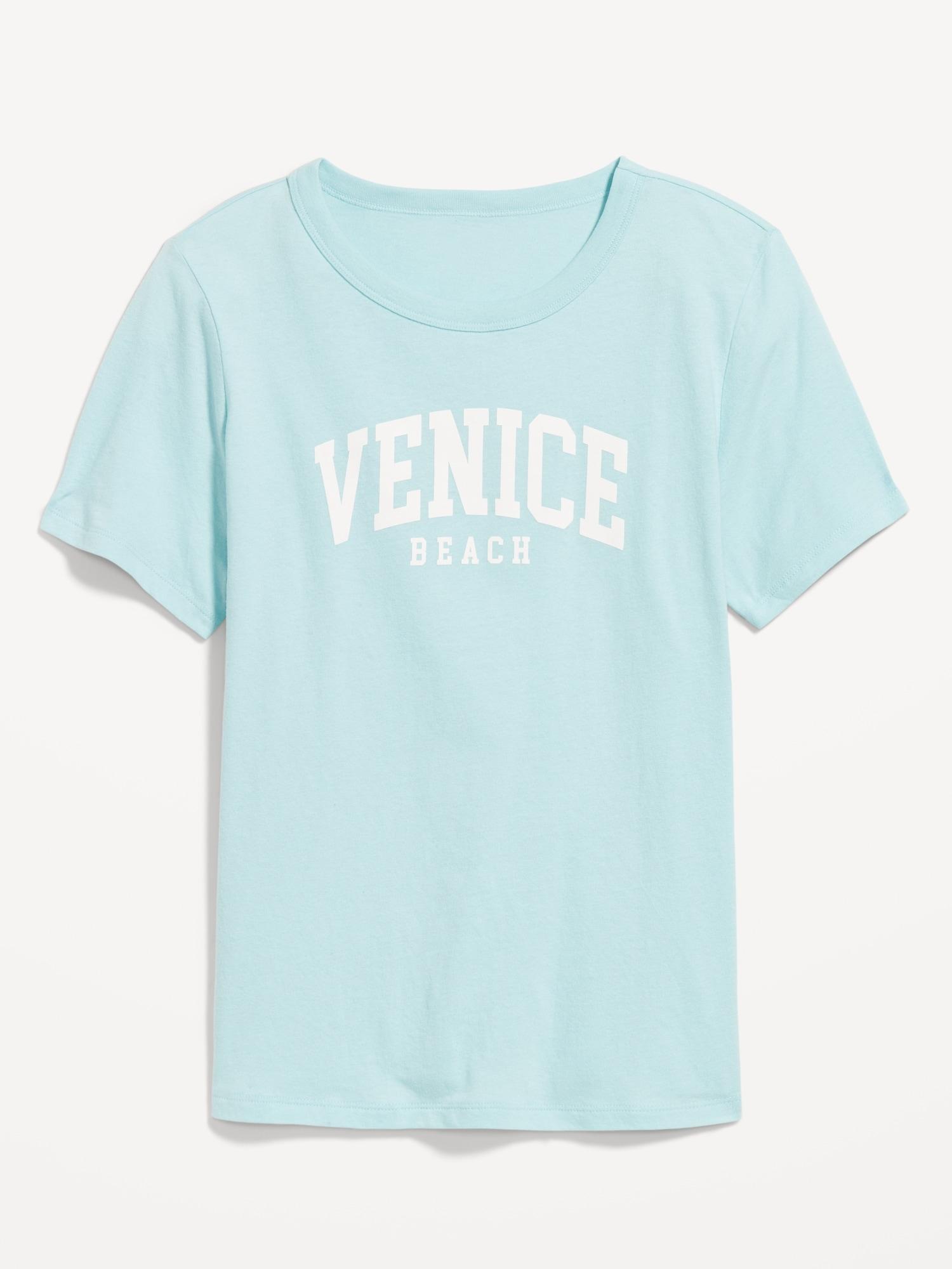 everywear graphic crew-neck tee for women