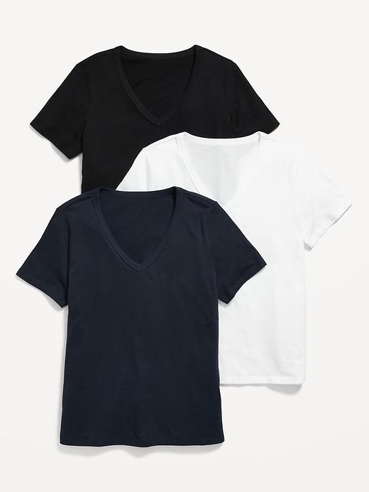 everywear v-neck t-shirt 3-pack