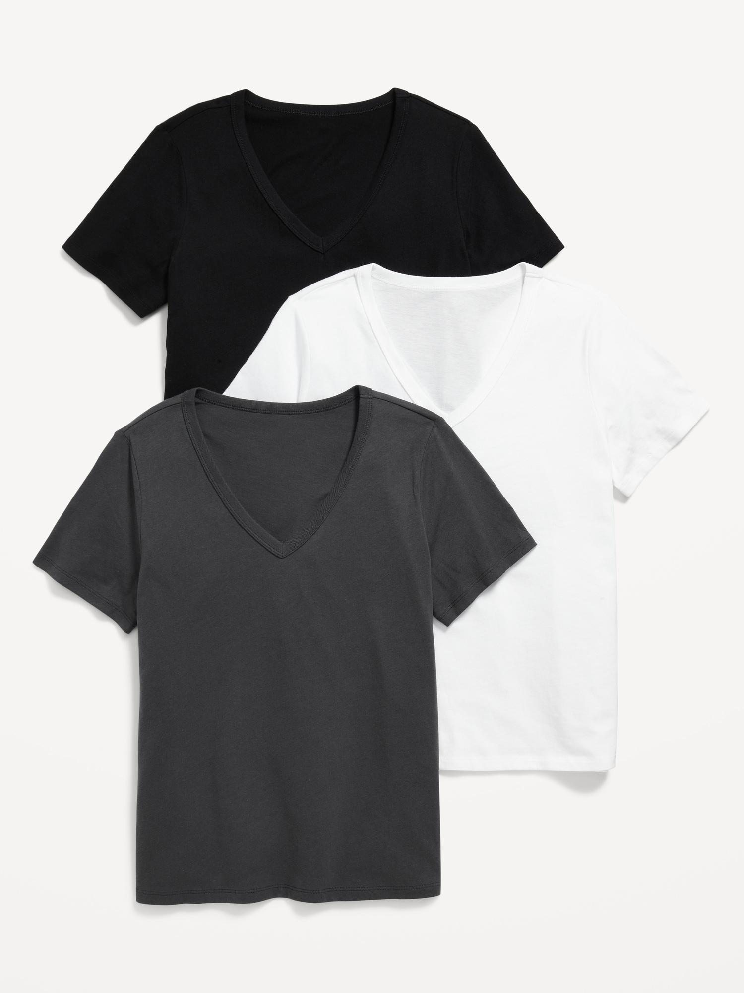 everywear v-neck t-shirt 3-pack
