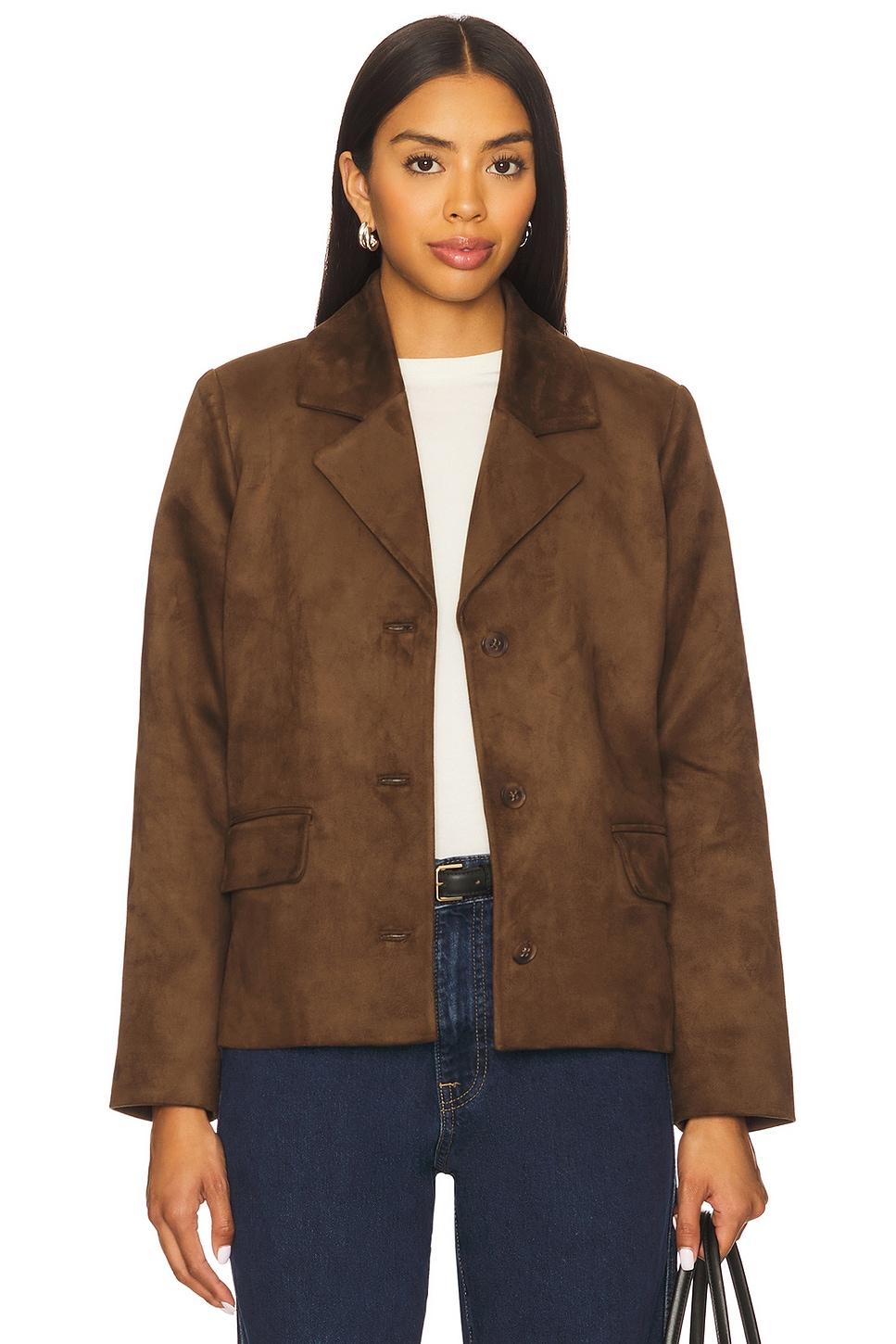 evi faux suede jacket
