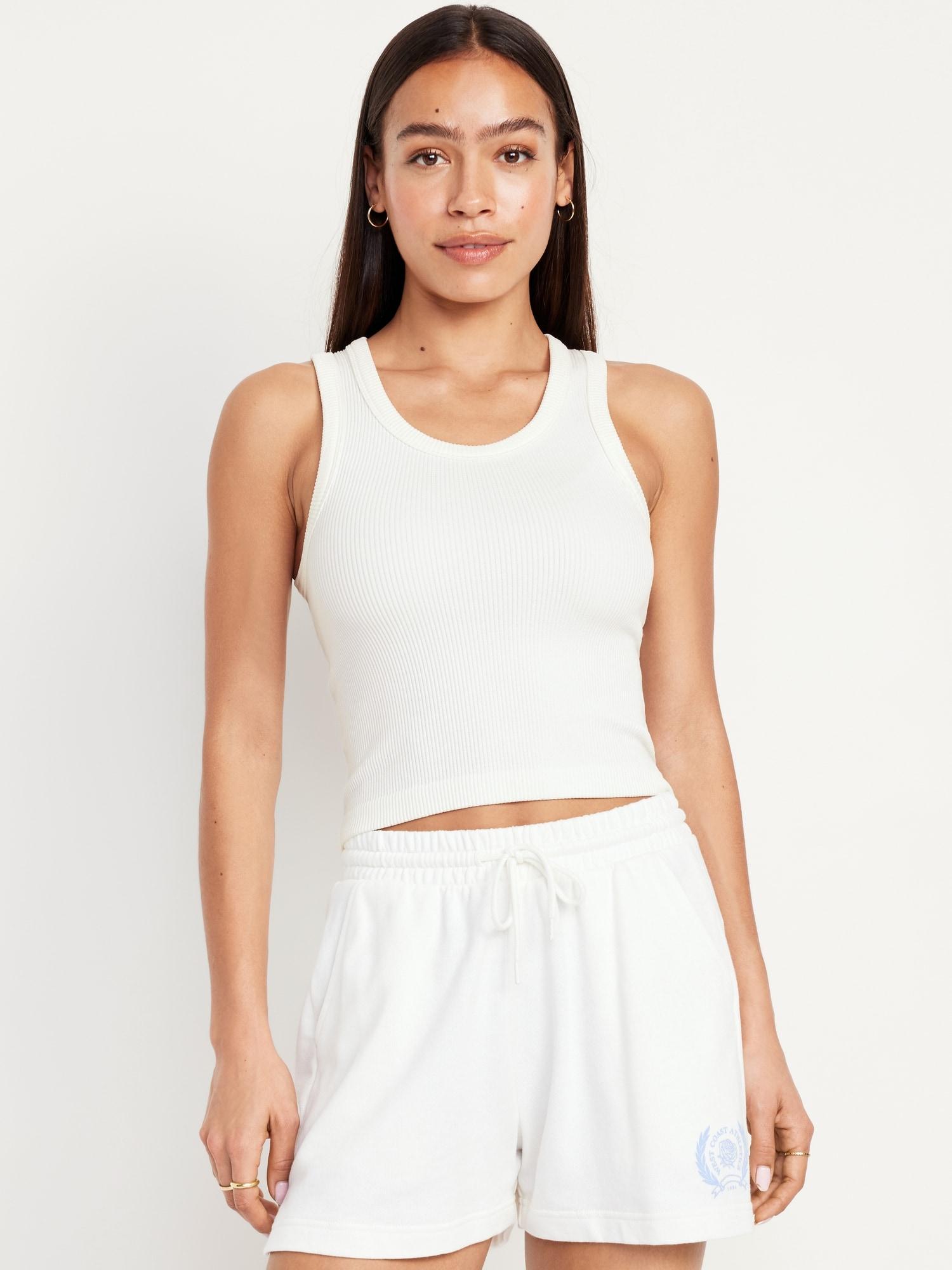 exhale seamless fitted rib tank