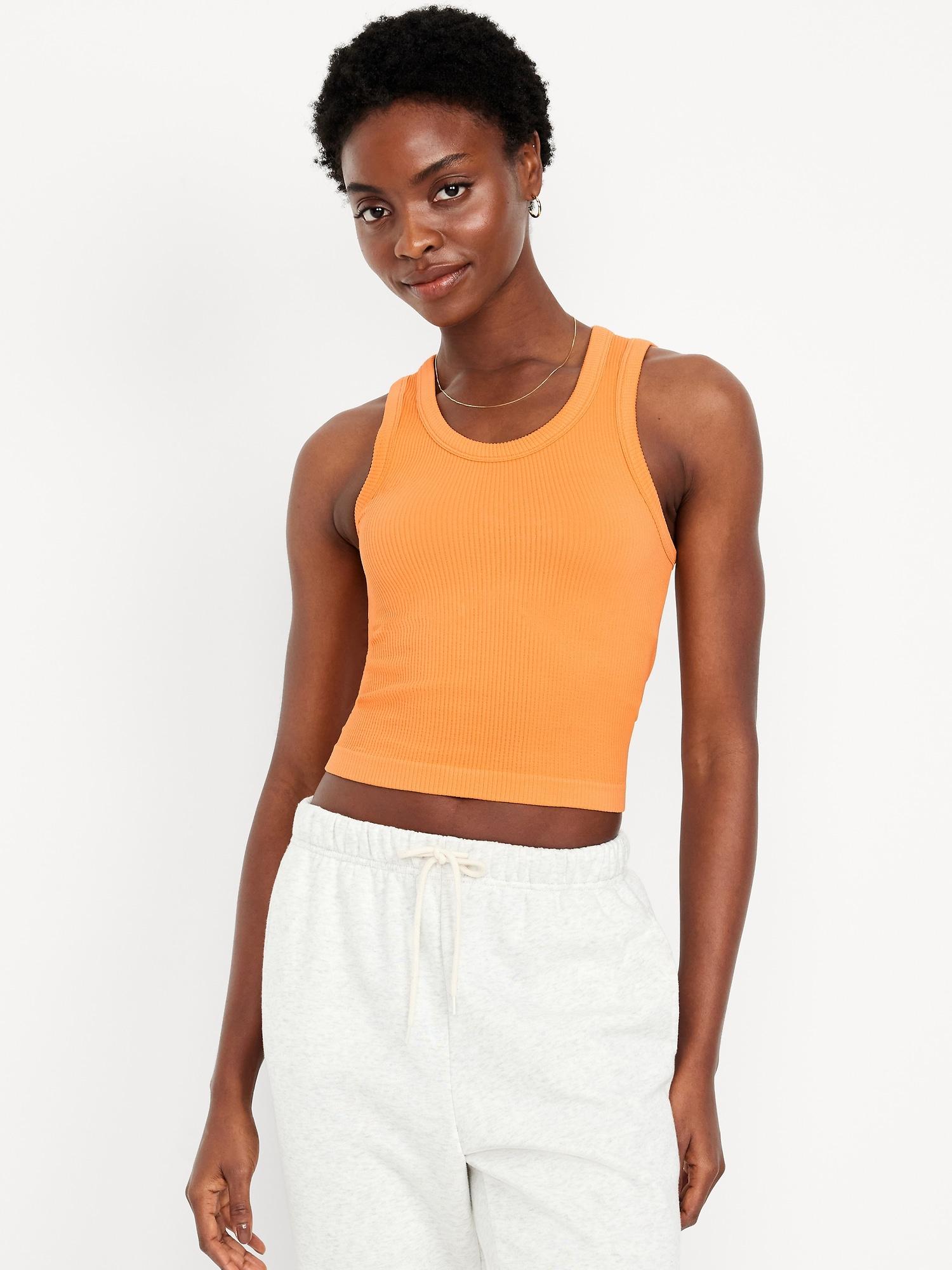exhale seamless fitted rib tank