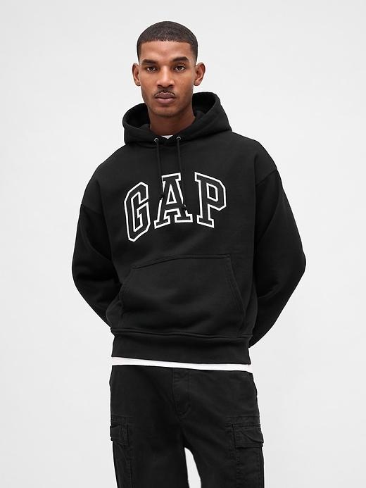 extra heavyweight french terry oversized logo hoodie