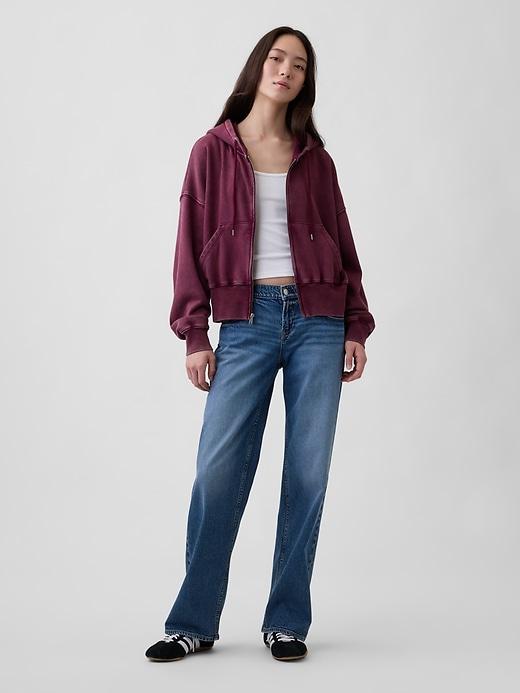 extra low rise '90s loose jeans