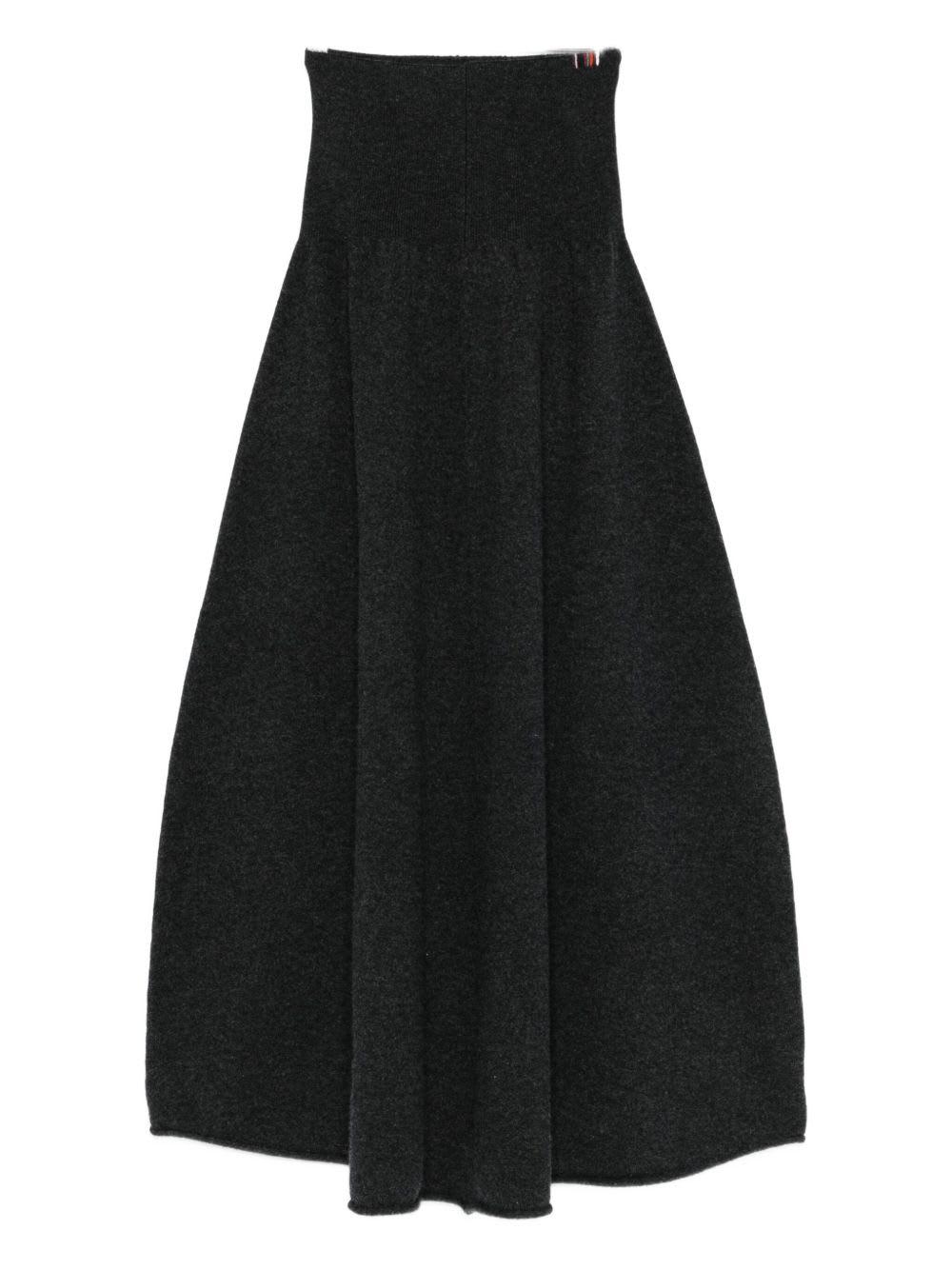 extreme cashmere long skirt